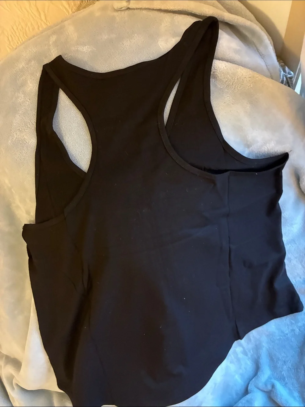BOGO FREE- Black Cotton Hilarious Graphic Racerback Tank -NWOT- Size Large